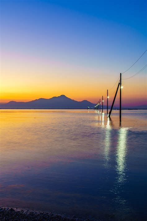 ながべたかいしょうろ|歩ける海の絶景「長部田海床路」のおすすめの訪問時。